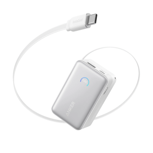 Anker Nano Power Bank (10K, 45W, Built-In Retractable USB-C Cable)