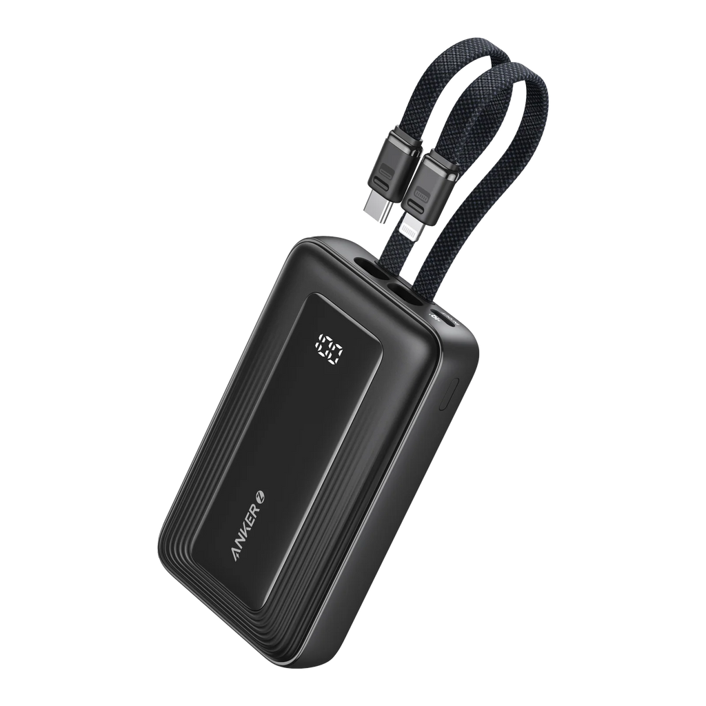 Anker Zolo Power Bank (10K, Built-In USB-C and Lightning Cable)