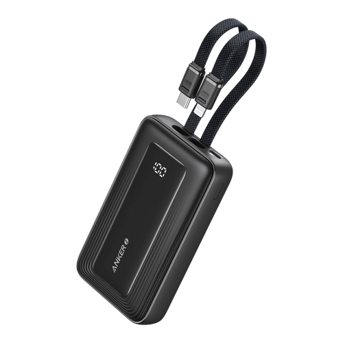 Anker Zolo Power Bank (10K, Built-In USB-C and Lightning Cable)