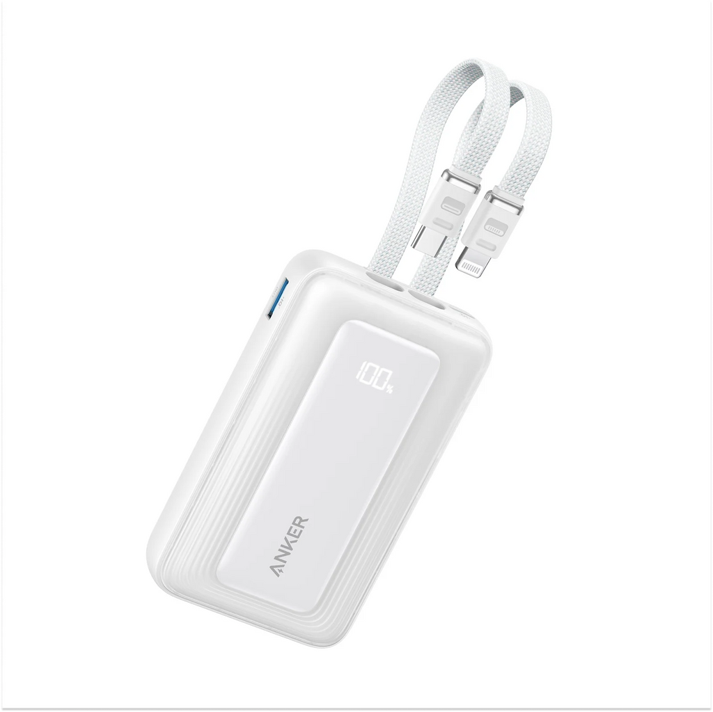 Anker Zolo Power Bank (10K, Built-In USB-C and Lightning Cable)