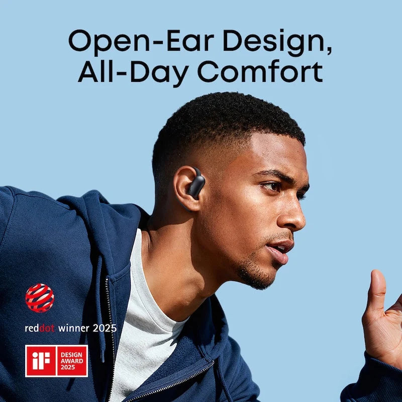 Soundcore AeroFit 2 | Adjustable Open-Ear Wireless Earbuds