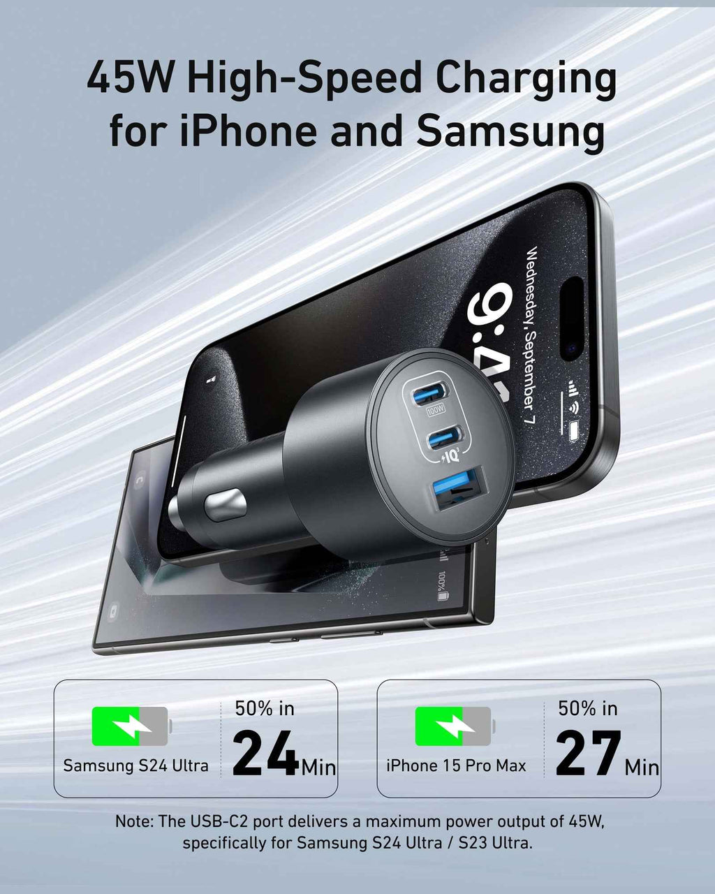 Anker (167.5W, 3 Ports) Nano Car Charger