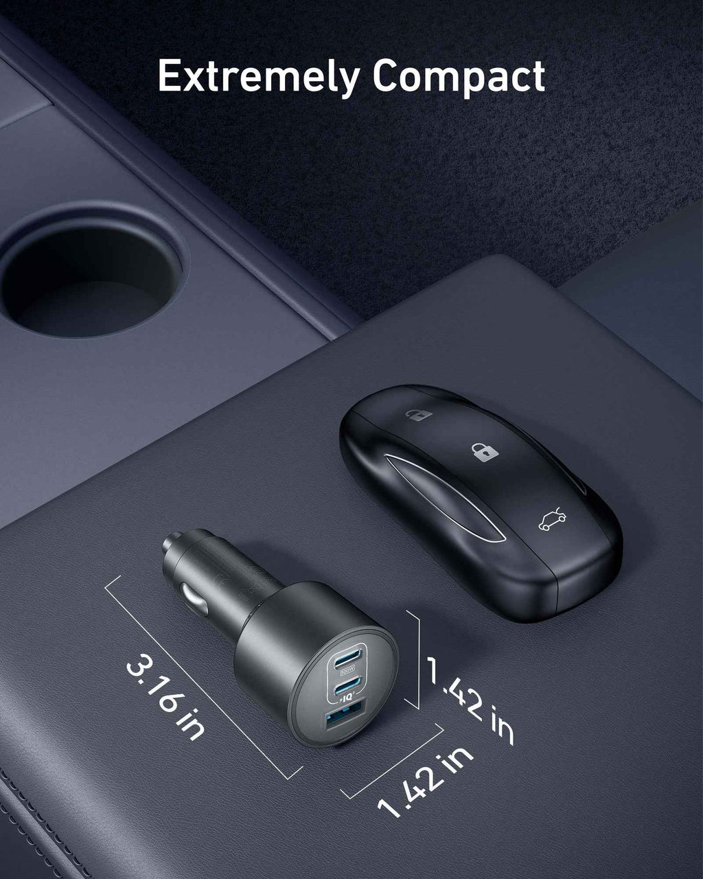Anker (167.5W, 3 Ports) Nano Car Charger