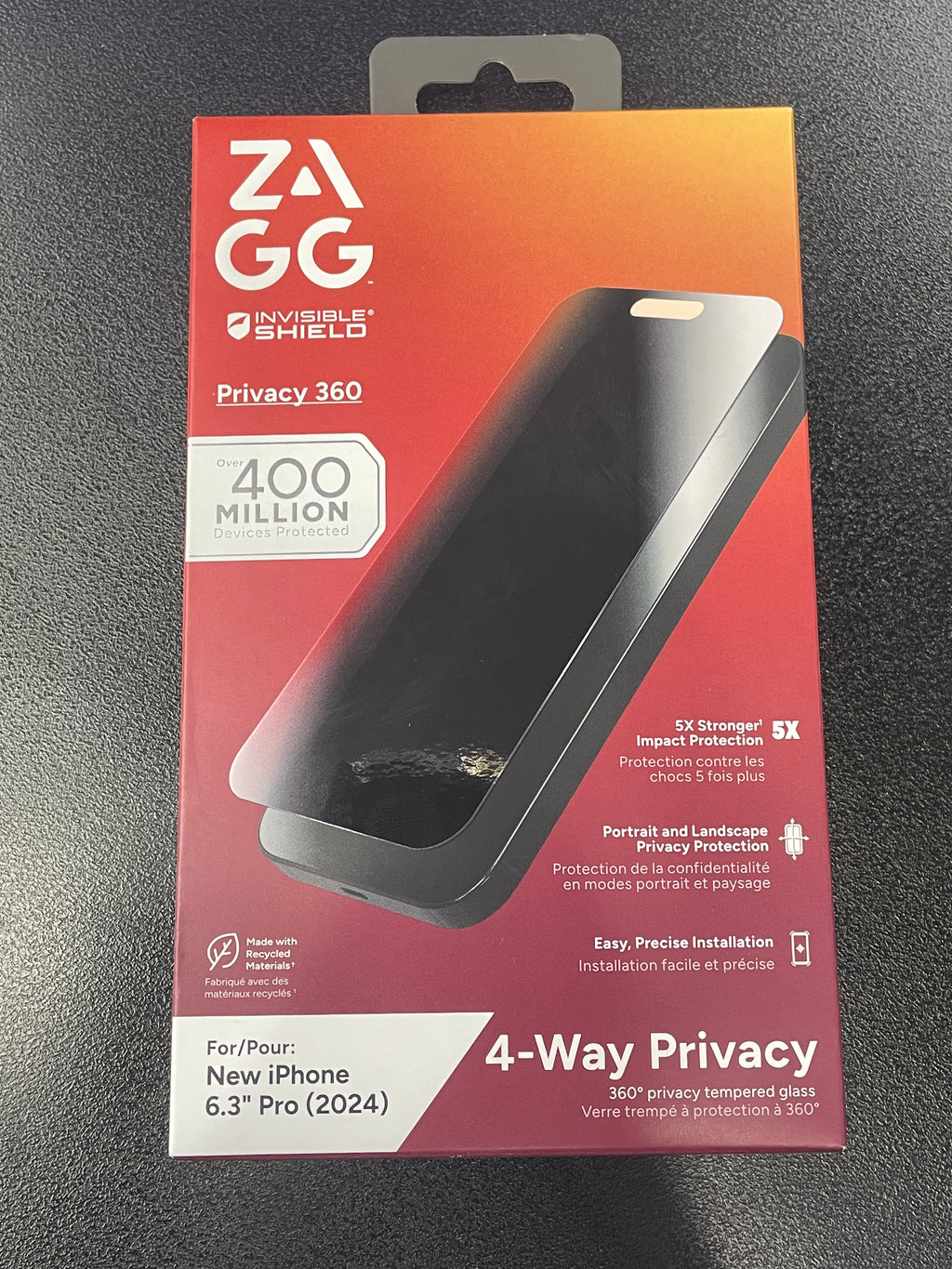Phone Ricky ZAGG 4-WAY PRIVACY SCREEN Iphone 16 – Ricky Cell