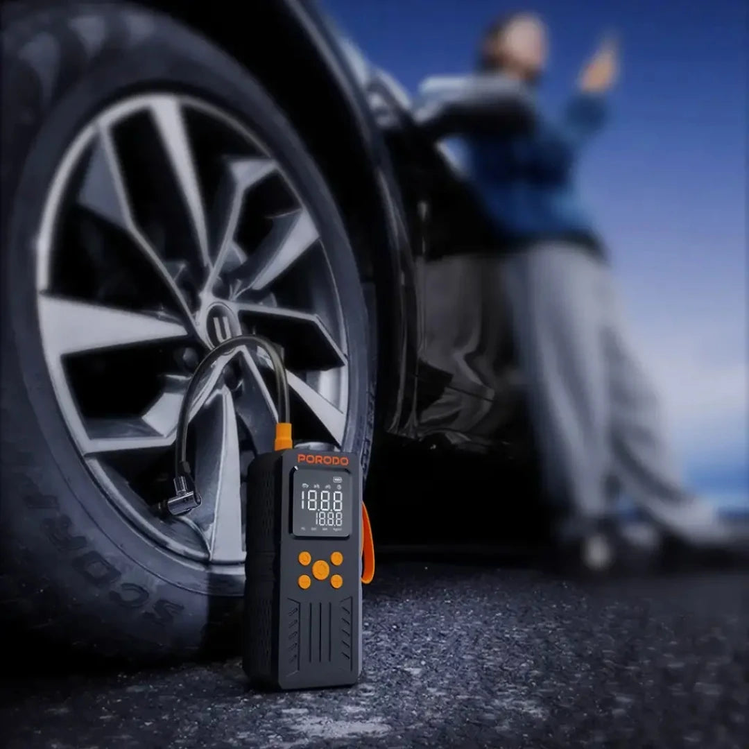 Porodo 4-in-1 multi-tool inflator and jump starter