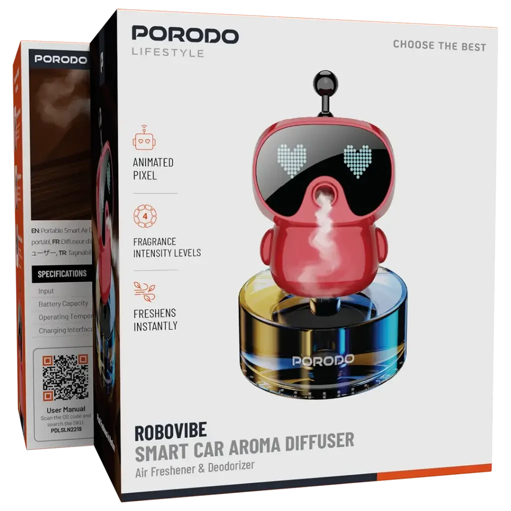Porodo Lifestyle Robovibe Smart Car Aroma Diffuser