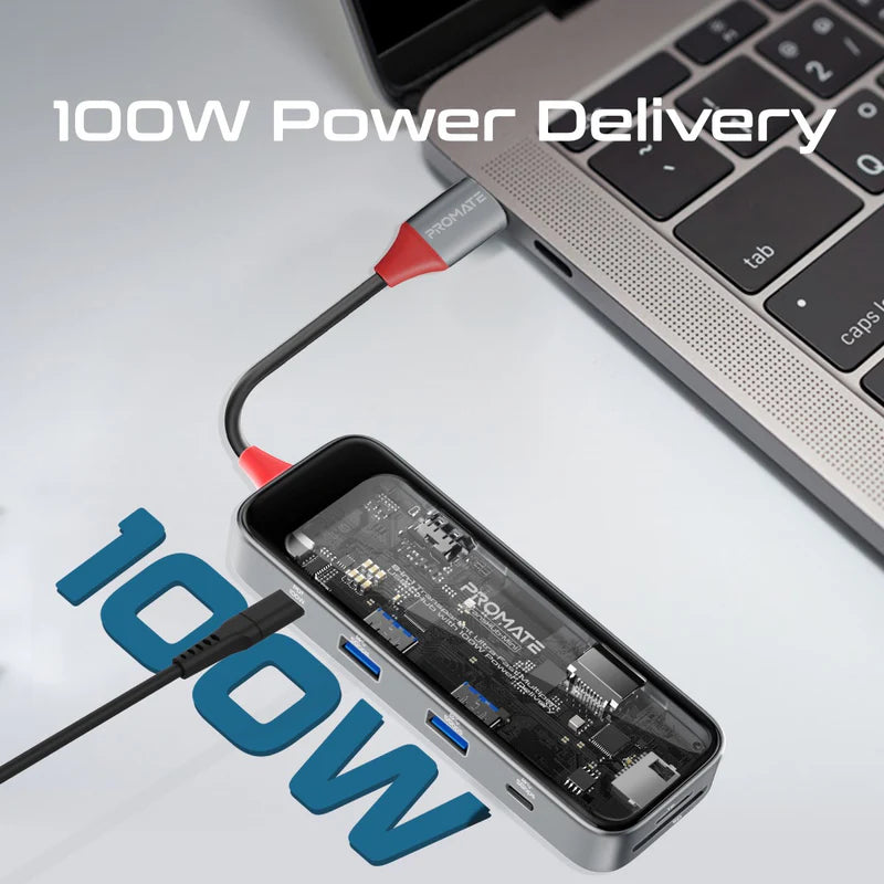 PROMATE 8IN1 ULTRA FAST HUB