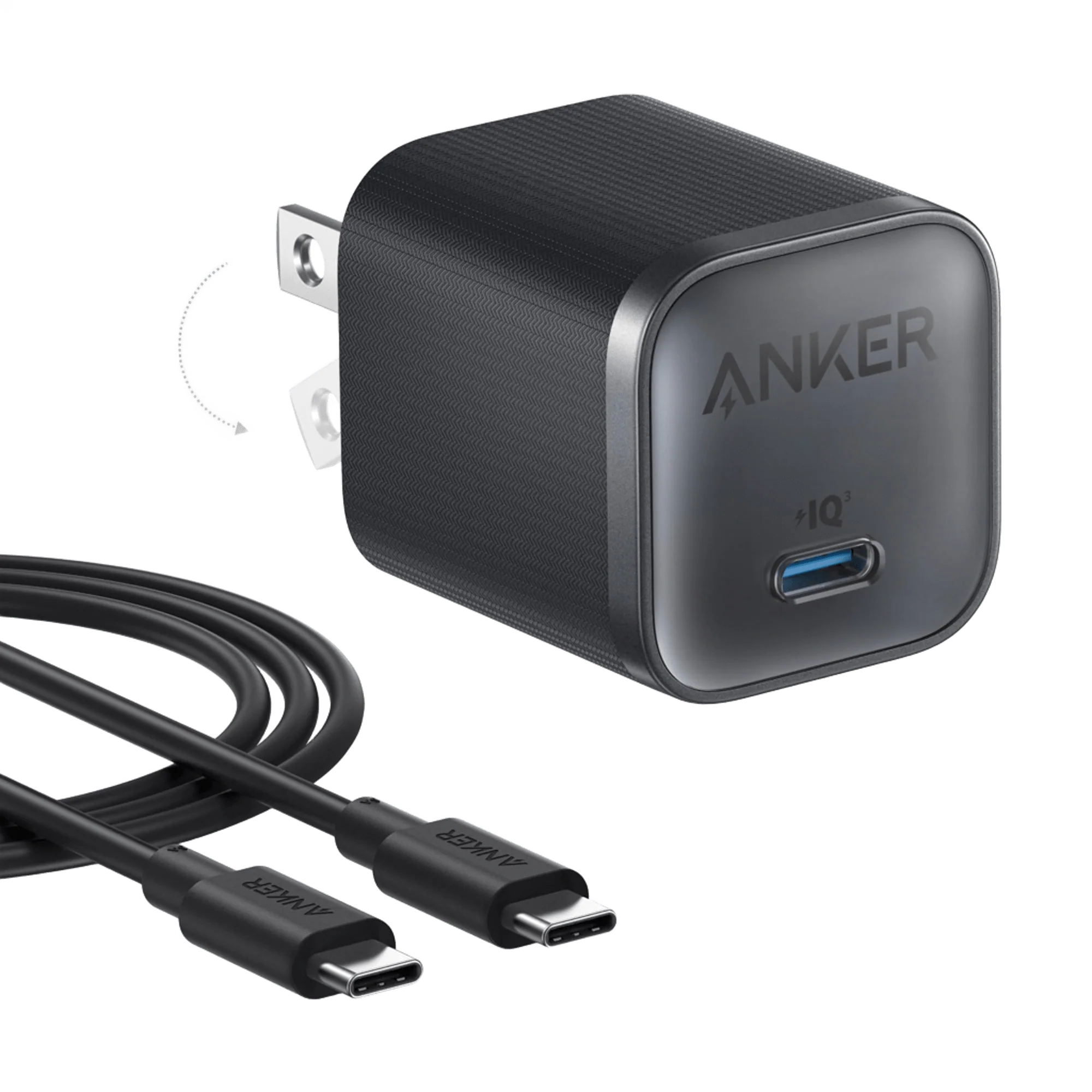 Anker Nano Charger (45W) with USB-C to USB-C Cable