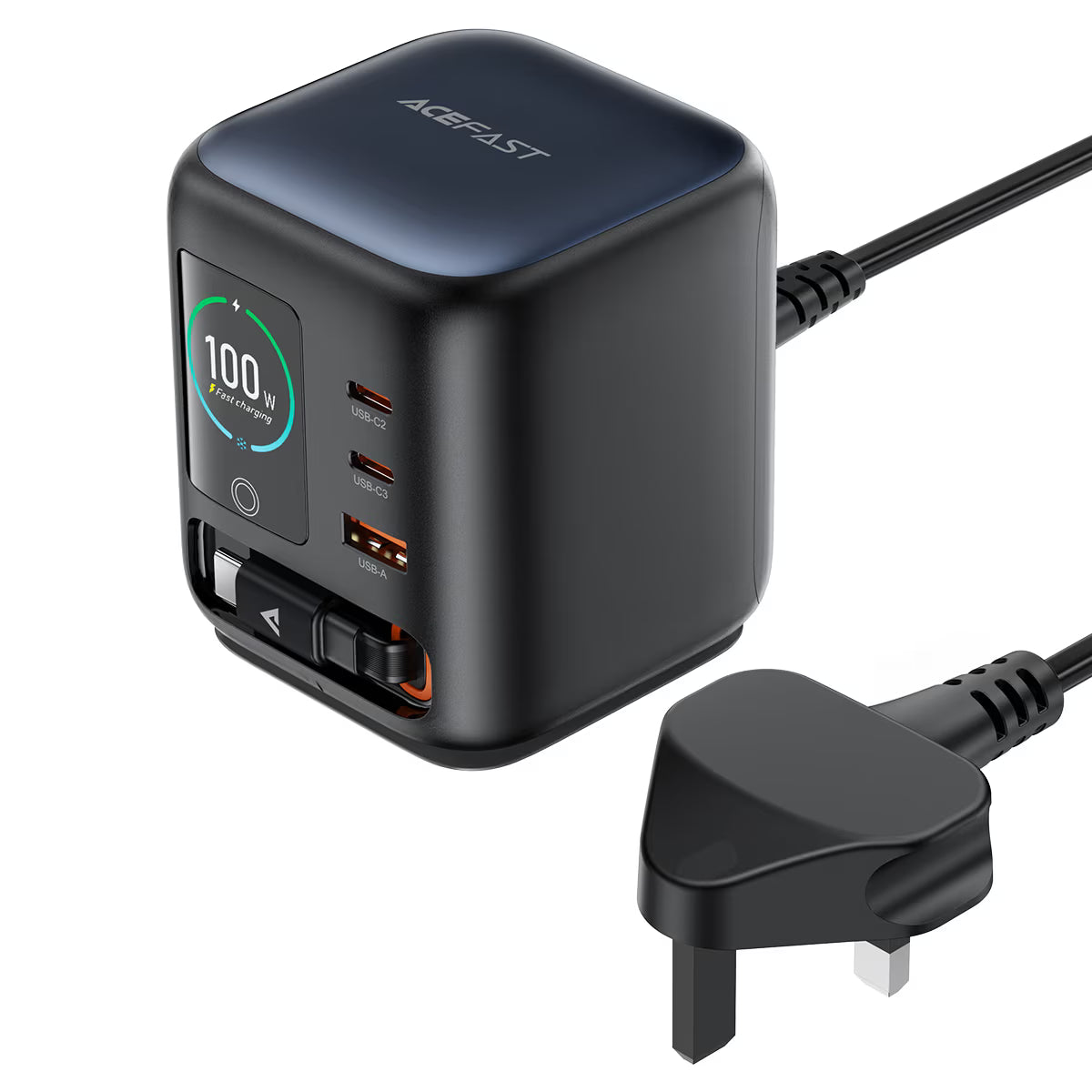 ACEFAST Desktop Power Station Z10 PD100W GaN (3xUSB-C+USB-A) UK