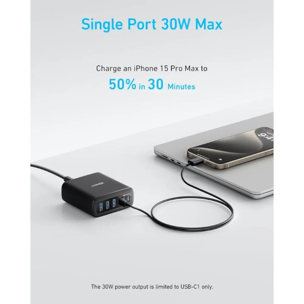 Anker Charger (112W, 6 Ports, GaN)
