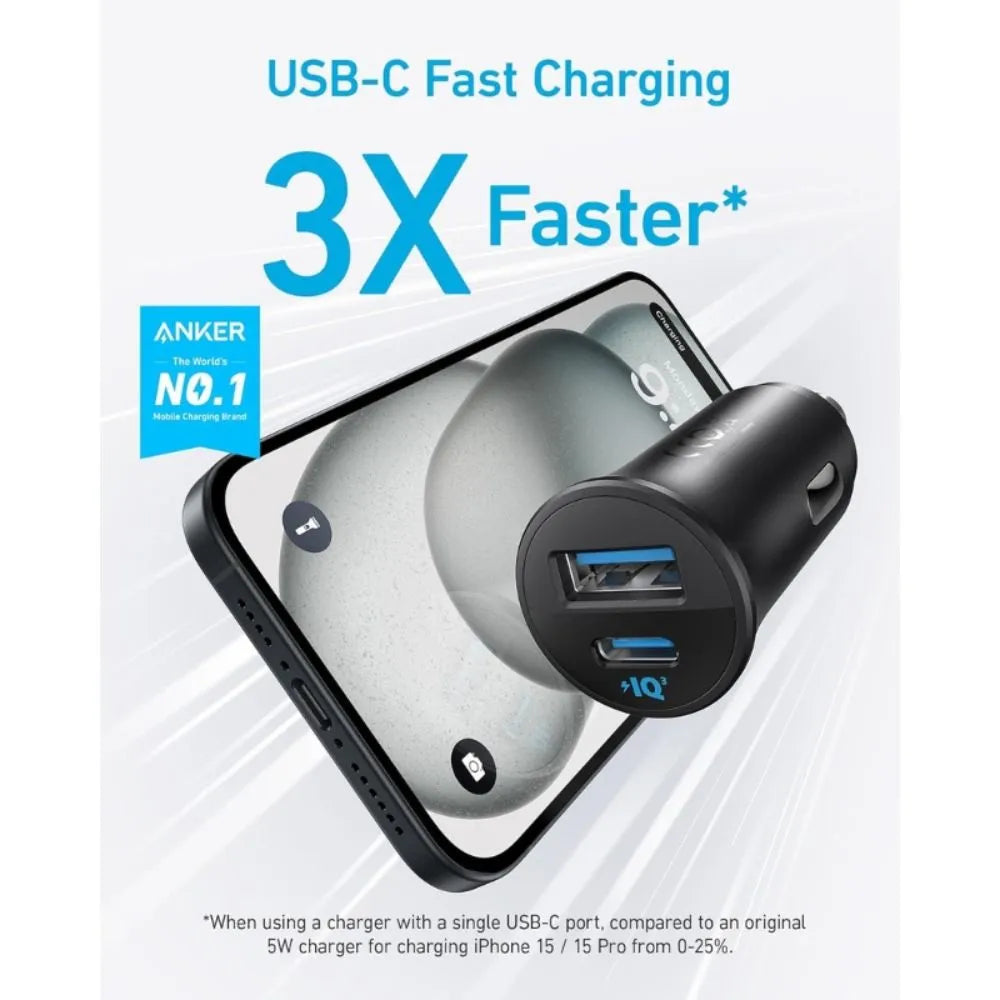 Anker Dual-Port Car Charger 30W
