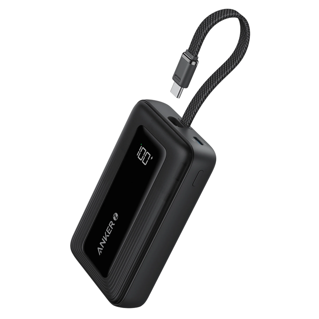 Anker Zolo Power Bank(10,000 mAh, Built-in USB-C Cable)