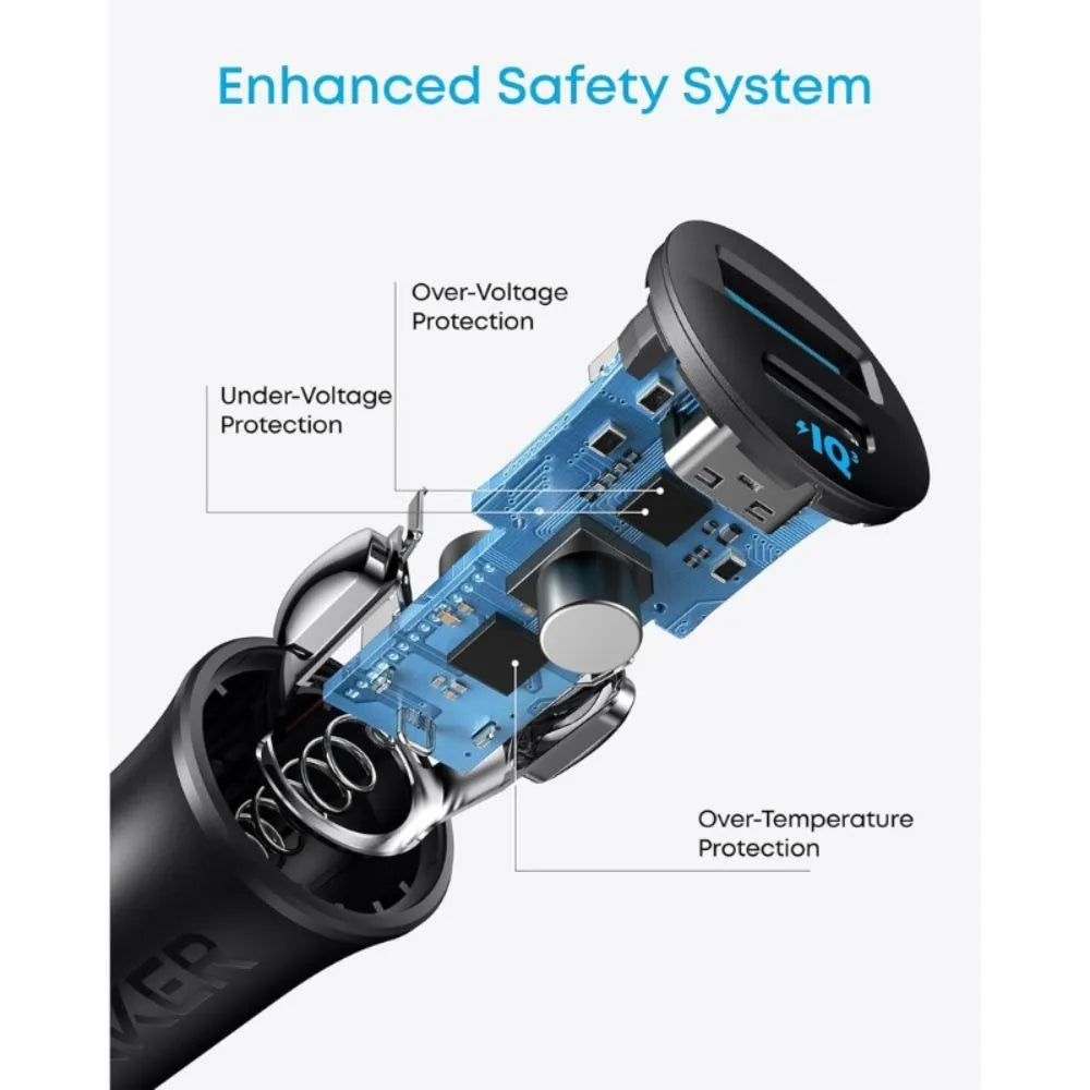 Anker Dual-Port Car Charger 30W