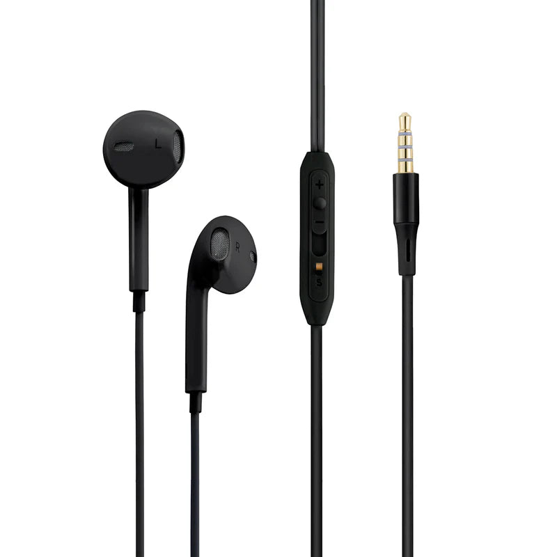 PROMATE OVEL-CURVED AUX EARPHONES WHT