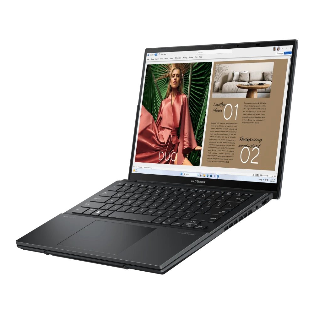 ASUS ZENBOOK DUO - 14" - Intel Core Ultra 9-285H - 32 GB Ram DDR5 - 2TB NVME - Integrated Intel Arc Graphics