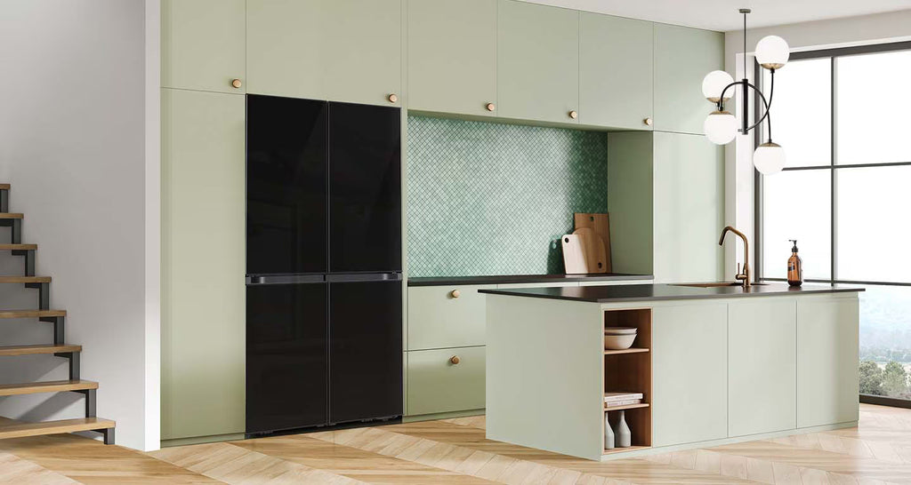 BESPOKE 4 Door Refrigerator, Triple Cooling, 602 L, Black (H: 185 W:91 D:73), WiFi