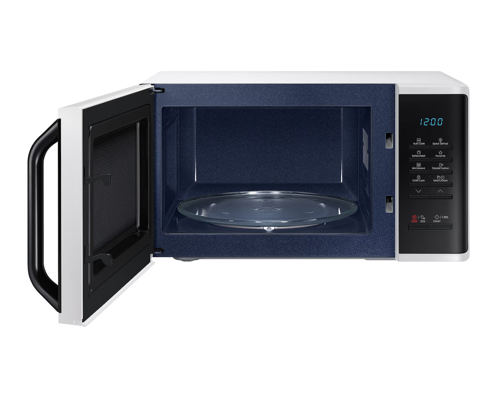 Solo Microwave Oven with Quick Defrost and LED Display, 23L, White