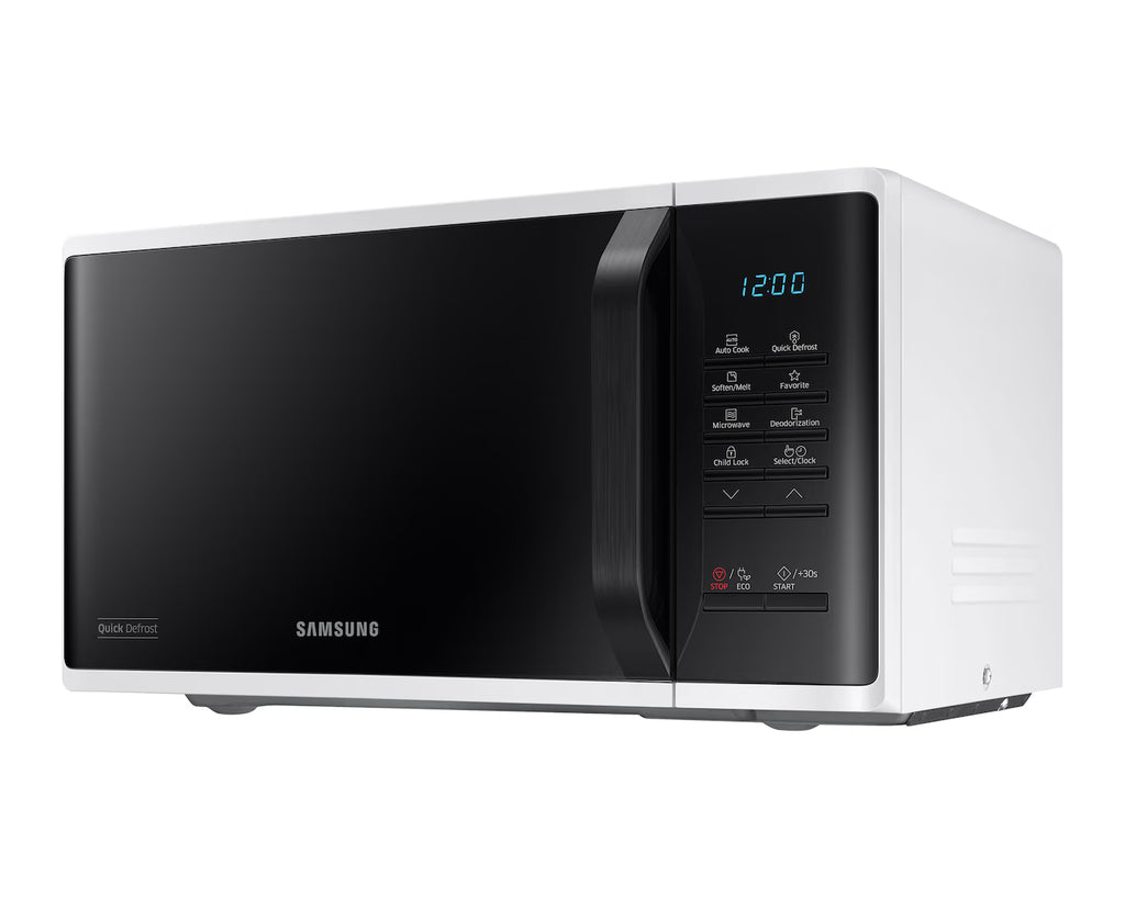 Solo Microwave Oven with Quick Defrost and LED Display, 23L, White