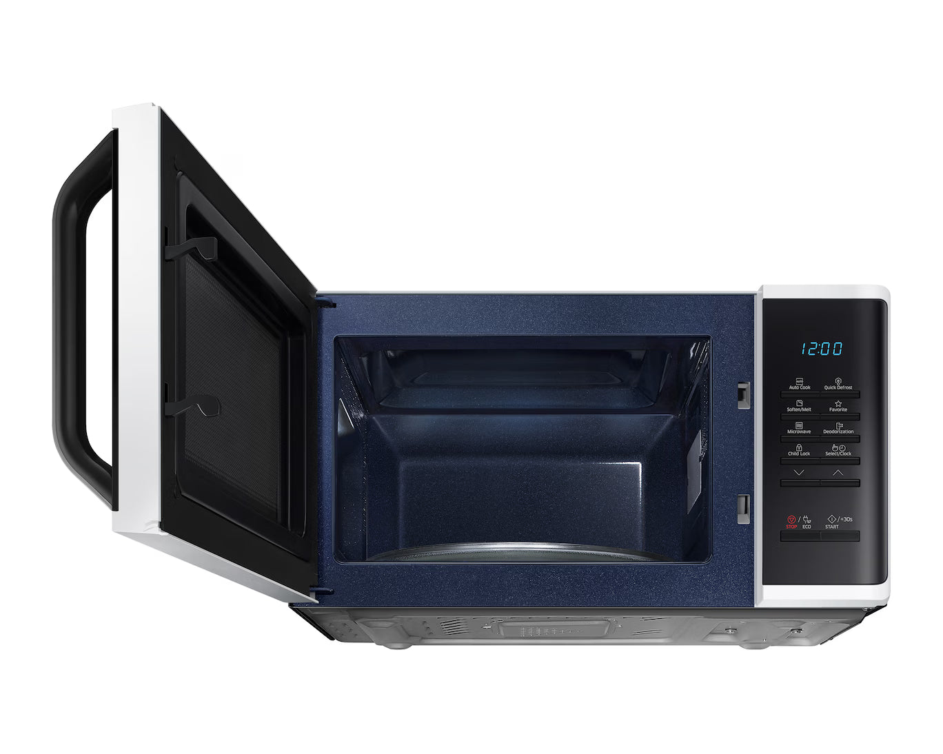 Solo Microwave Oven with Quick Defrost and LED Display, 23L, White