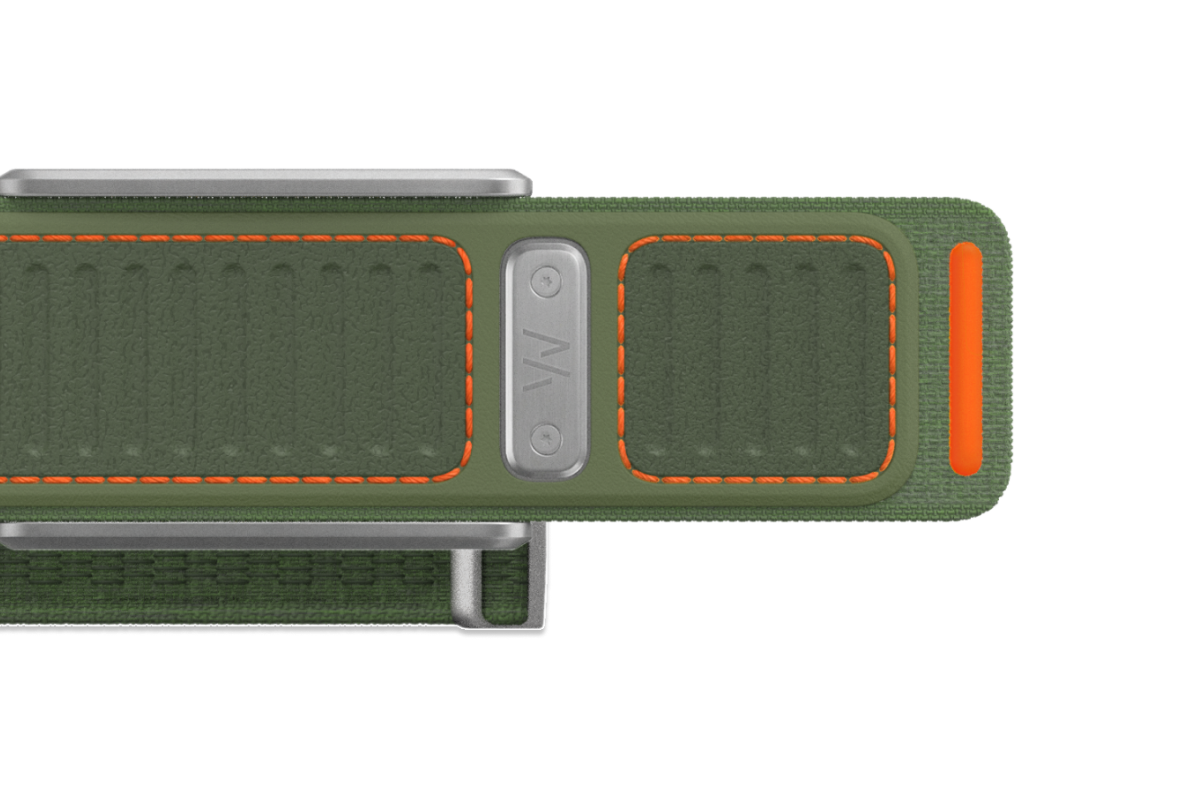 The WHOOP 5.0 Navigator Band in Evergreen