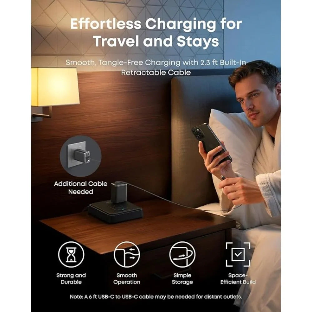 Anker Nano Charger (35W, Built-In Retractable USB-C Cable)