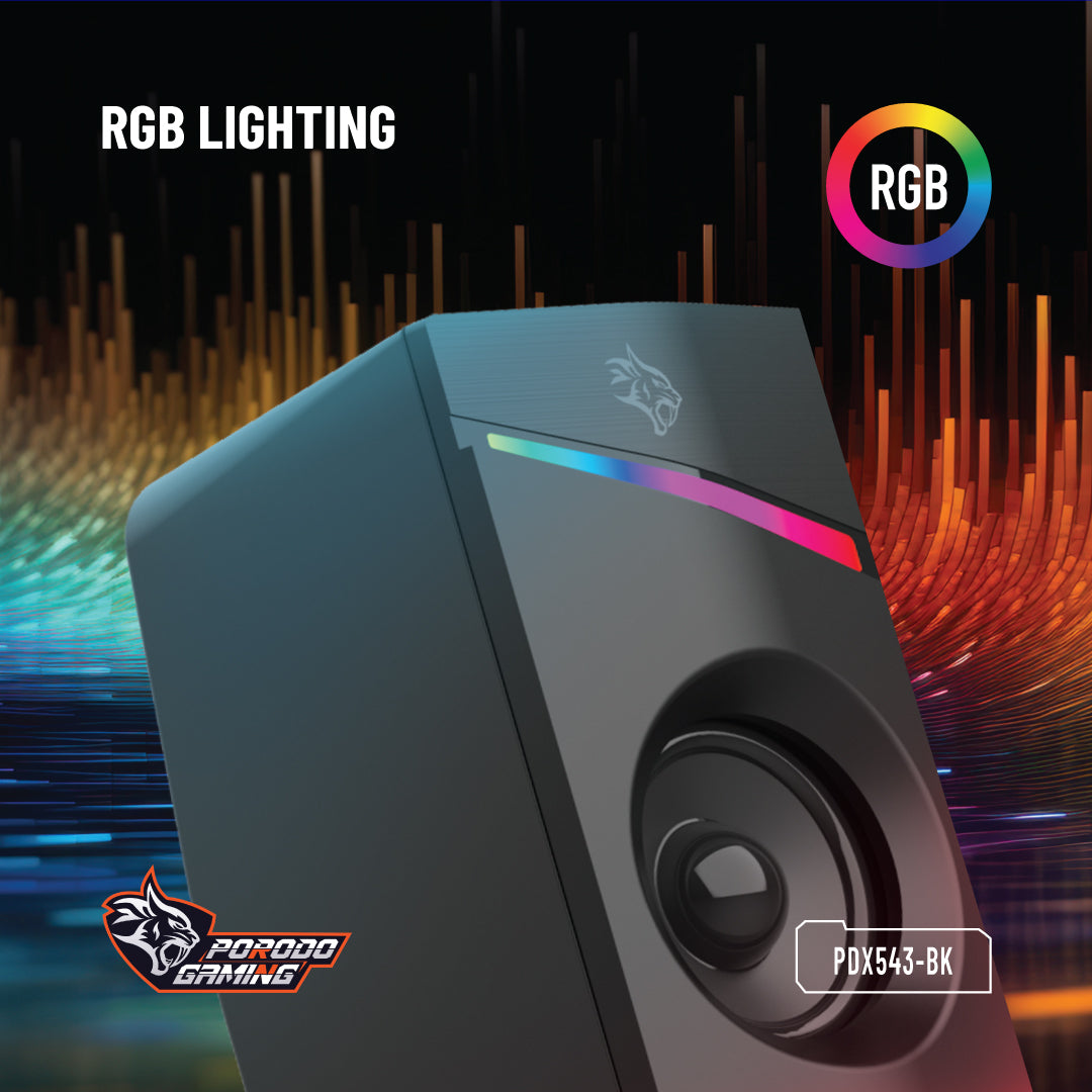 Porodo stereo gaming speakers