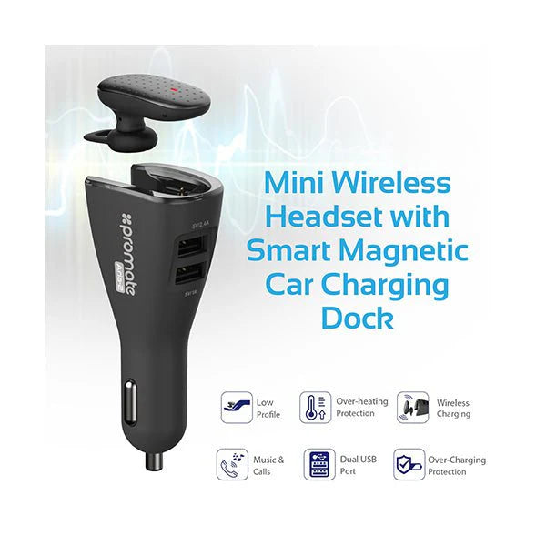 PROMATE WIRELESS HEADSET+CAR CHARGE