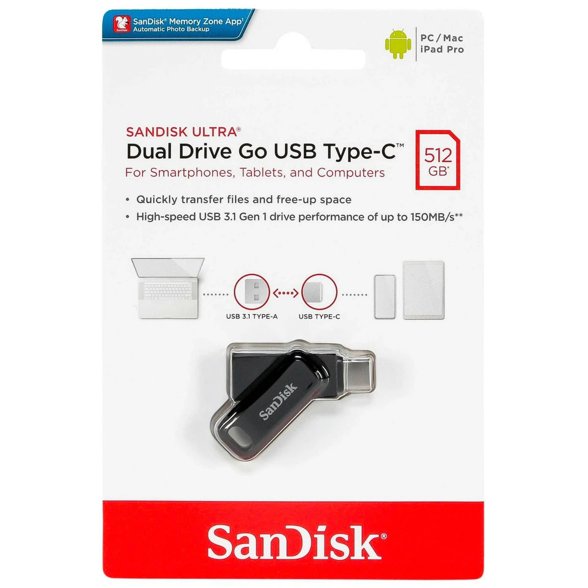 SanDisk Ultra Dual Drive Go USB Type-C