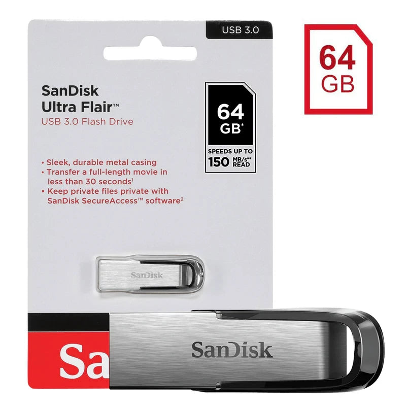 SANDISK ULTRA FLAIR FLASH DRIVE