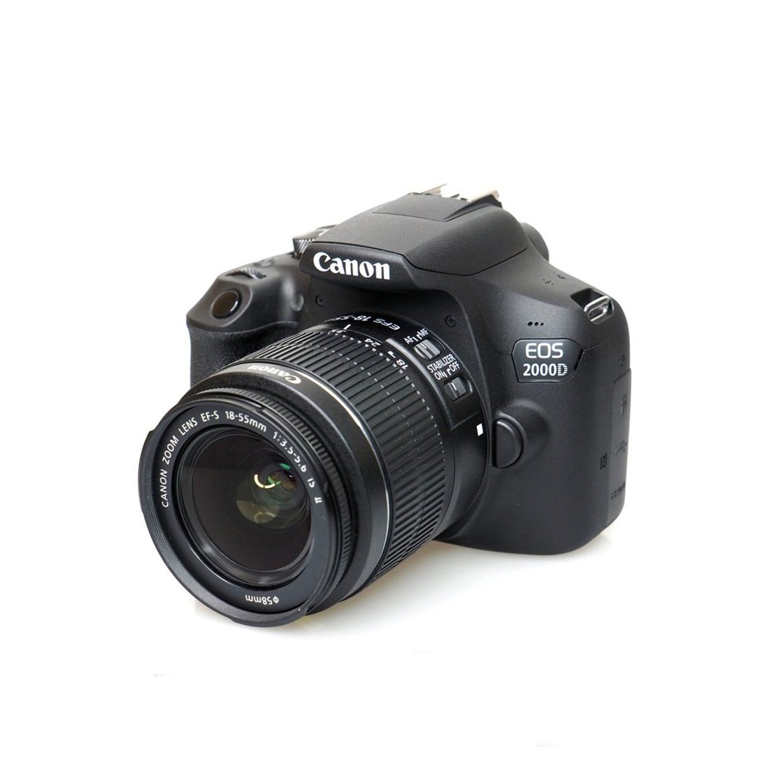 Canon EOS 2000D 24MP Digital SLR Camera (Black) + Lens18-55mm III